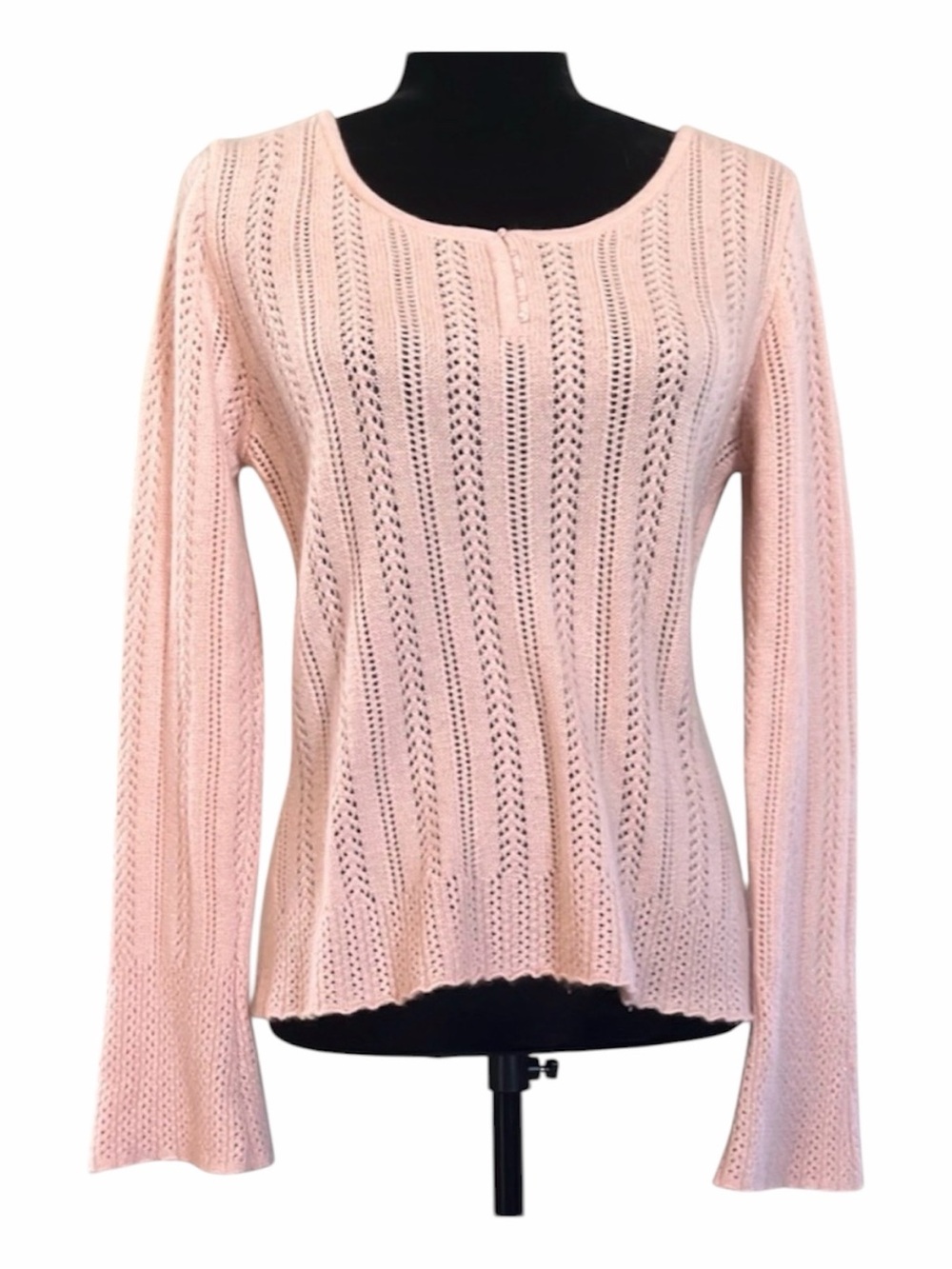 Context 100% Cashmere sweater size L color pink